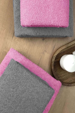 4 Lü Banyo Havlusu Takımı Soft Büyük Havlulu Pamuklu Havlu Seti 90x150 Cm Gri 001
