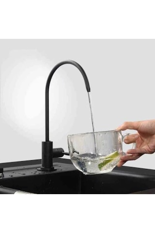 Sardıcı Siyah Arıtma Suyu Musluğu Krom