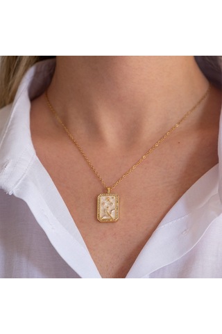 Çelik Kolye Yay Burcu Tarot Model - K-102 Altın