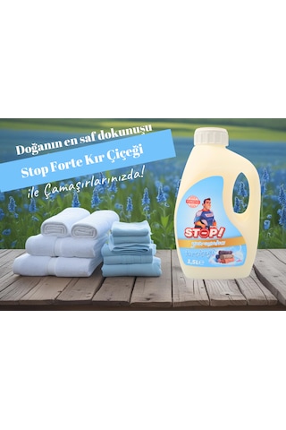 Stop Forte 4'lü Çamaşır Yumuşatıcı 1.5 Litre Kır Çiçeği