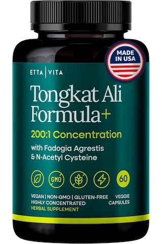 Etta Vita Tongkat Ali Longjack 200:1 Str.ong Formula With Fadogia Agrestis 60 Veggie Kapsül Orijinal Usa Menşeii Dmmedicineden