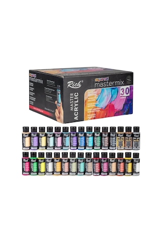 Rich Mastermix 30x60ml Supermix Akrilik Boya Seti / 19847 Diğer