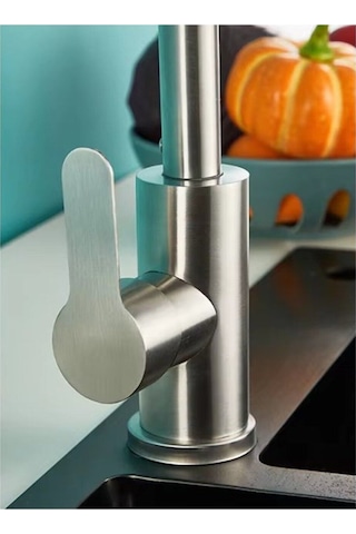 Fleko Inox 360 Derece Dönebilen Eviye Bataryası - Mutfak Bataryası Inox