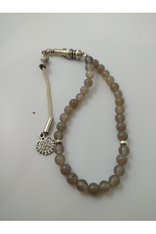 Akik Taşı Tespih / Doğaltaş Tespih 6 Mm N11.1625