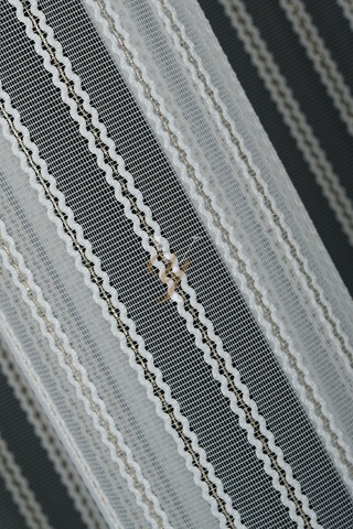 Simli Çift Makarna Tül Perde 2201 V-altın Altın