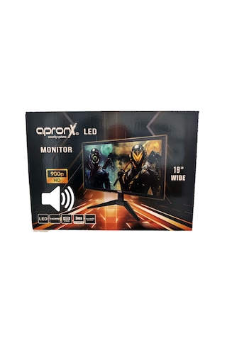 Apronx Apx-nws19 19" Led 900p Vga+hdmi+ses Monitor
