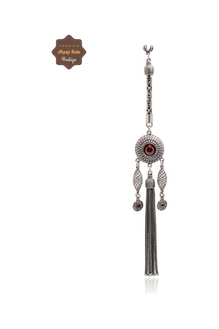 Ay Yıldız Süpürge Model 925 Ayar Gümüş Tesbih Püsükülü 201024969