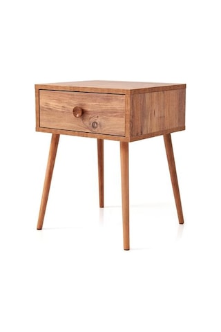 Just Home Mila Tek Çekmeceli Komodin - Atlantik Çam Atlantik Çam