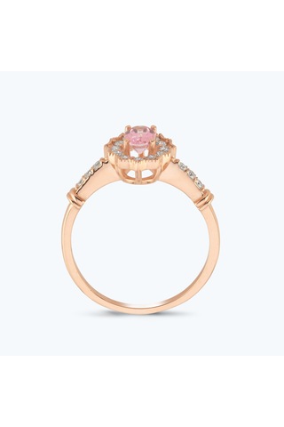 Altınbaş Pırlanta Pembe Safir Oval Yüzük Pnf001pps-14k