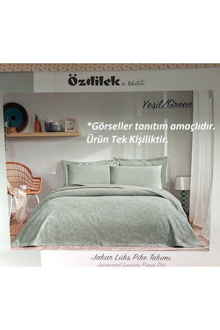 Özdilek Rf -yeşil- Jakar Lux Z Tek Kişilik Pike Takımı