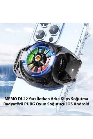 Klipsli Seramik Radyatörlü Telefon Soğutucu Gaming Oyuncu Canlı Yayın İçin Memo