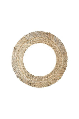 Vrıgstad Yuvarlak Ayna, Saz El Yapımı, 63 Cm Şeffaf