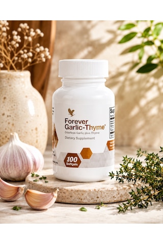 Forever  Garlic-Thyme Sarımsak ve Kekik İçeren Takviye Edici Gıda 100 Softgel