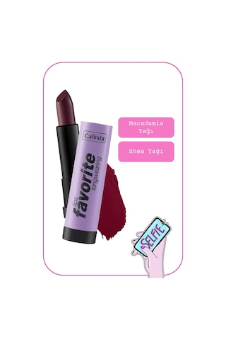 Callista Lips Favorite Longwearing Lipstick Kalıcı Ruj 308 Vampy Like