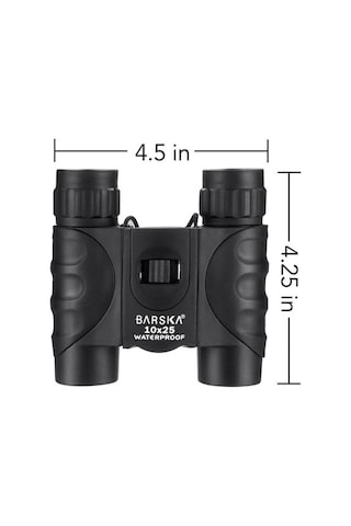 Barska Black Wp 10x25 Su Geçirmez Binoküler El Dürbünü Siyah