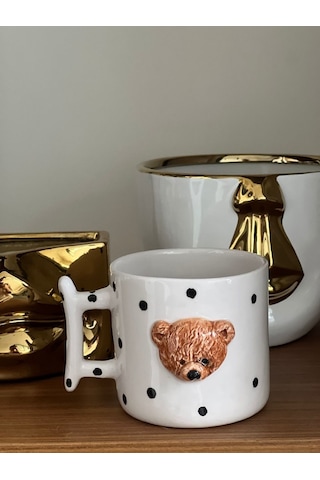 Dev Boy Kahve Teddy Kafa 420ml Kupa Çok Renk