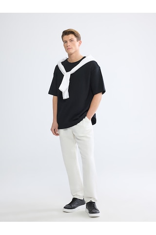 Lc Waikiki Lc Waıkıkı Siyah Oversize Fit Erkek Tişört