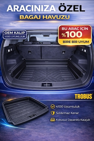 Opel Combo Demirli 2025 3d Kauçuk Bagaj Havuzu Trobus