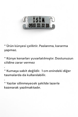 Caramelos İsimli Kedi Tasması, İsimlikli Kedi Tasması Ay