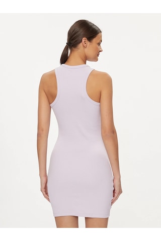 Tjw Essential Rib Tank Bodycon Elbise Lila