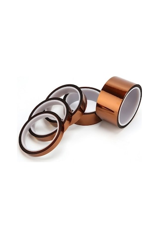 Prestigegoods 2 Adet 30m Poliimid Bant - 250 C Yüksek Isı Dayanımlı, Çoklu Genişlik Seçenekleri