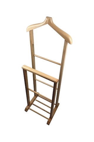 Melada Mobilya Gürgen İkili Dilsiz Uşak Ham Cilalı Basic Ceviz