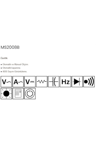 Mastech Ms2008b Dijital Pensampermetre