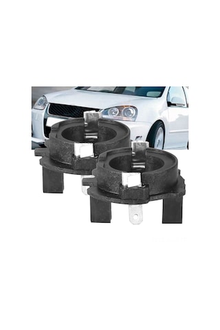Springsun Vw Golf Mk5 İçin Sabit Montajlı Led Far Adaptörü - H7 Tipi, Abs Malzeme, 2 Adet Set
