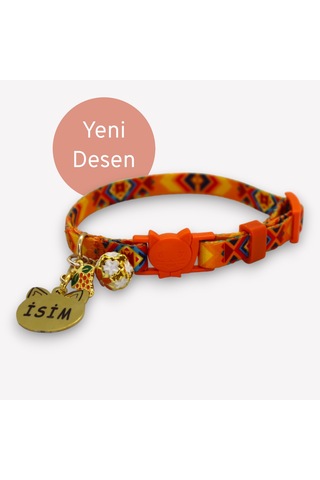 Caramelos Güvenlik Kilitli Kedi Tasması, Isimli Kedi Tasması Trkl