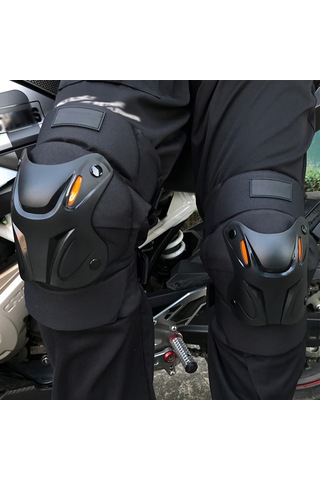 Padalink 2 Adet Ayarlanabilir Motosiklet Dizlik Ve Dirseklik - Gece Reflektörlü, Esnek Ve Konforlu Siyah