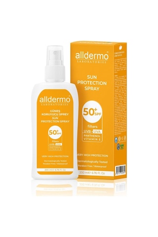 Alldermo Güneş Koruyucu Sprey SPF 50+ 200 ML Alldermo Güneş Koruyucu Sprey SPF 50+ 200 ML