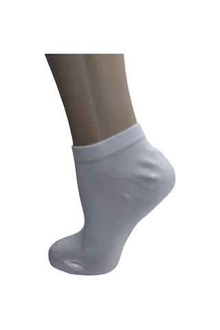 BAMBU DİKİŞSİZ BEYAZ KADIN PATİK ÇORAP - BEYAZ Beyaz