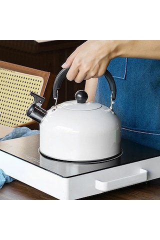 3l Boynuzlu Su Isıtıcısı, Espresso Makinesi, Kamp Su Isıtıcısı, Fısıltılı Su Isıtıcısı, Elektrikli Su Isıtıcısı, Kaynar Çaydanlık Beyaz Diğer