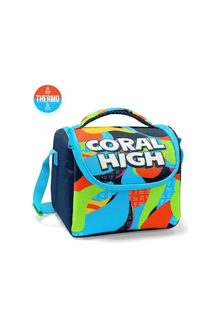 Coral High Kids Lacivert Mavi Graffiti Desenli Thermo Beslenme Çantası 11793 Mavi