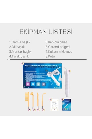 East Medikal 4 Problu Yüz Cilt Bakım Gençleştirme Yüksek Frekans Cihazı
