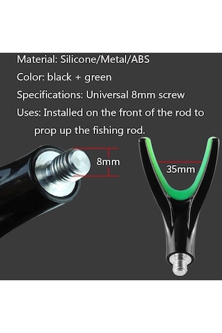 MSO Olta Balıkçılık VIP Kalite Fosforlu Silikon Kamış Tutucu Ayak