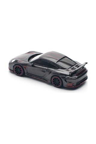 Pop Race 1/64 Porsche 992 Stinger Gtr Carbon Edition - Kırmızı Çizgili / Pr640192