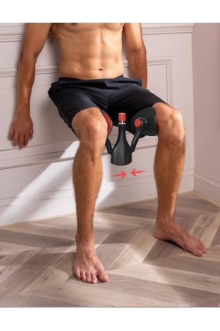 Pelvik İç Bacak Kas Egzersiz Aleti, Kalça Sıkılaştırıcı Kegel Egzersiz Aleti 7-16kg Direnç,siyah