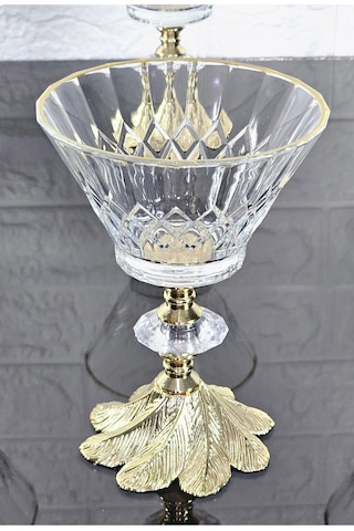 Paşabahçe Serisi Vanıllıa Kase & Magnolıa Kase & Dondurmalık & Şekerlik Semerkand Gold Döküm Ayaklı Naturel