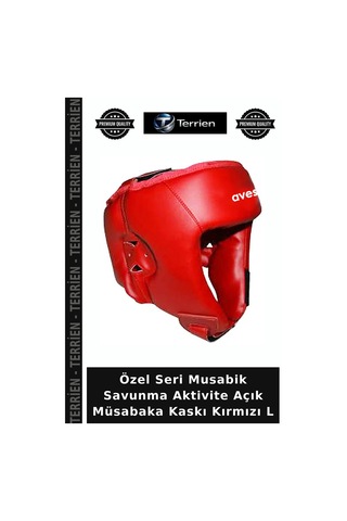 Özel Seri Musabik Savunma Aktivite Açık Müsabaka Kaskı Kırmızı L