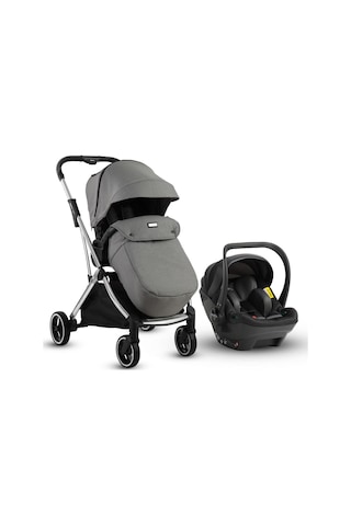 Kraft Kenya İ-size Travel Sistem Bebek Arabası - Siyah Gri