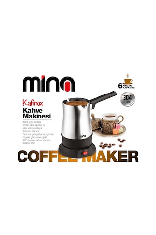 Mina Kafinox Elektrikli 304 Çelik Cezve 800 W