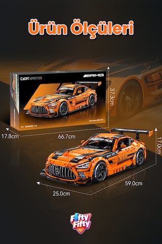 Cada Master 1:8 Mercedes-amg Gt3 C64008w 5466 Parça Premium Yarış Aracı Yapım Seti -ffc64008w-5466p