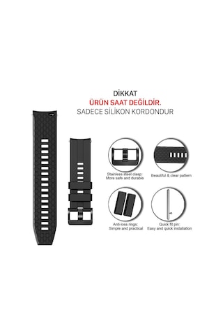 Haylou Solar Ls05 Kordon 22 Mm Kayış Klasik Silikon Strap K23