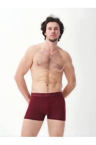 Mercan 3'lü Bordo Modal Boxer