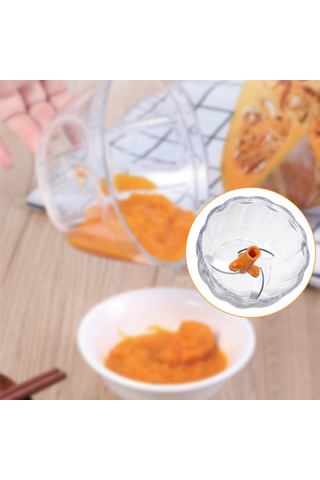 Geeksen El İşlemli 450ml Gıda Dilimleyici - Çinko, Biber, Sebze, Et Hızlı Kesici - Inox Bıçaklı, Temizlenmesi Kolay Mutfak Aleti Turuncu Turuncu