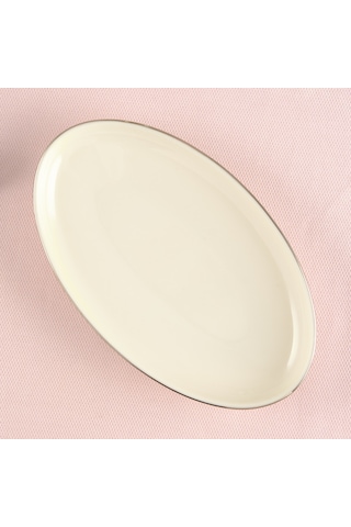 Aryıldız Hazel Platin Kayık Tabak 20 Cm Renkli