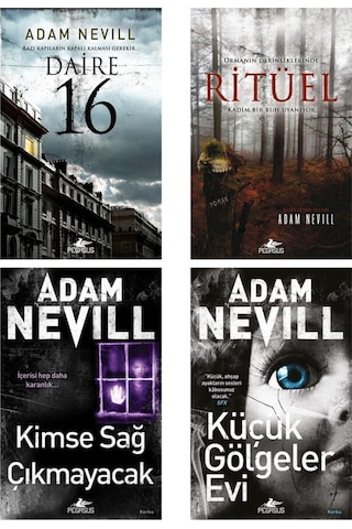 Adam Nevill Korku Gerilim Kitapları Takım Set 4 Kitap