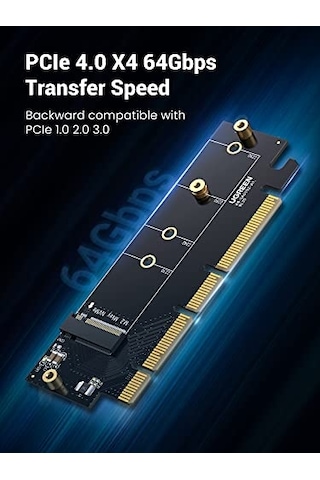4.0 X4 X8 X16 Uyumlu 64gbps Nvme M.2 Ssd Dönüştürücü Adaptör Diğer