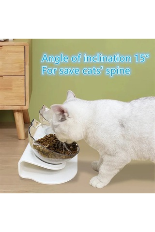 Jıalan Kaymaz Çift Kedi Kase Pet Su Yem Gıda Köpek Maması